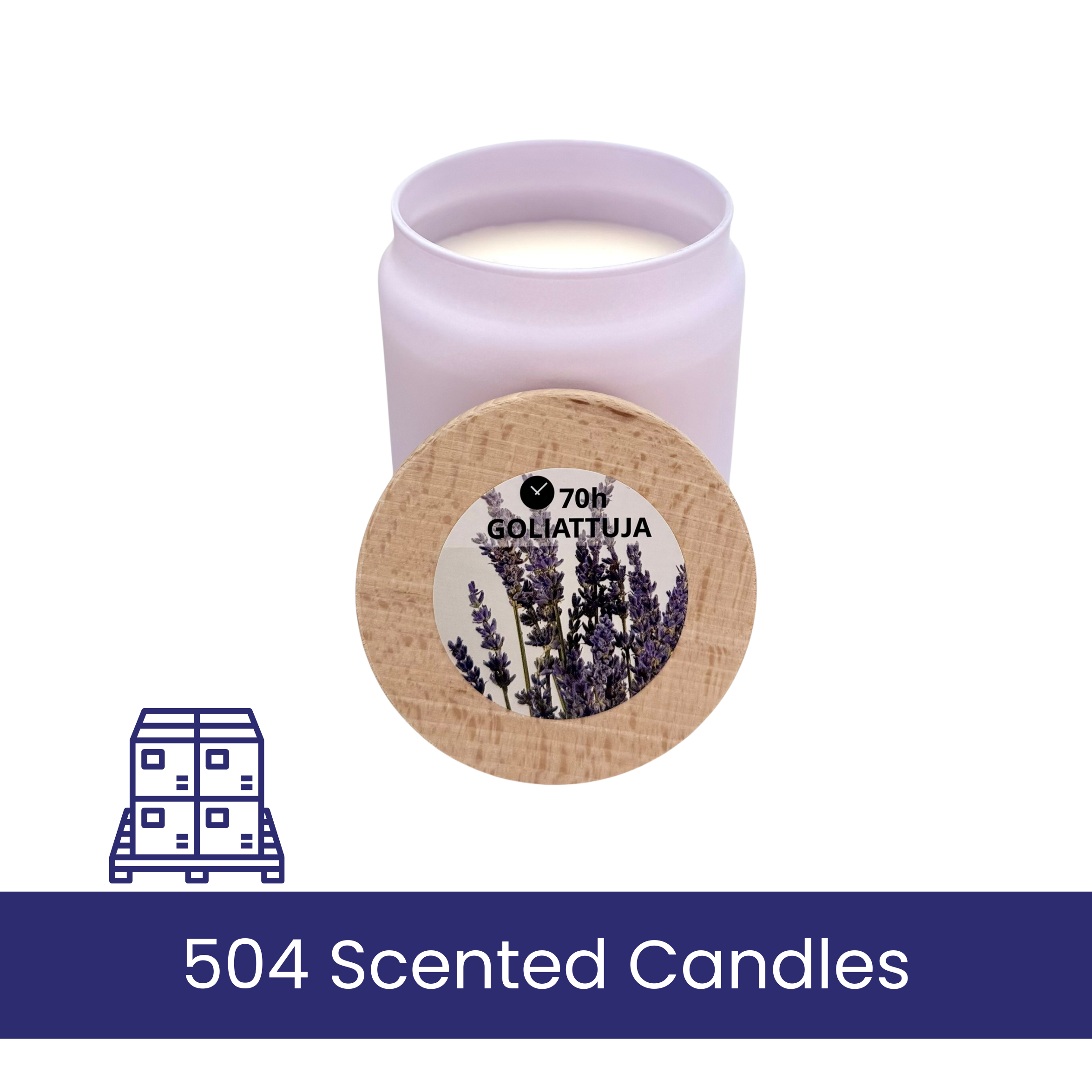 Lavender Scented Candle With Lid, IKEA Goliattuja