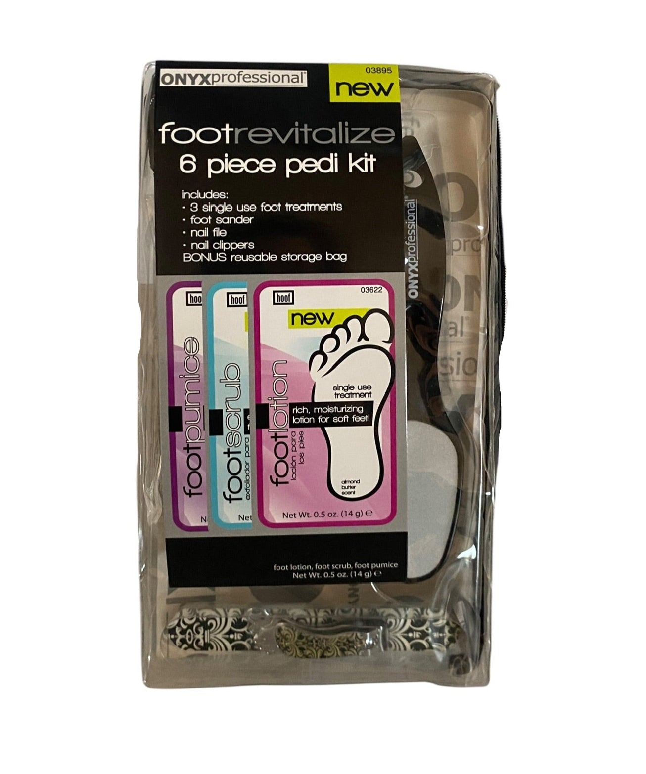 Foot Revitalizing 6 Piece Pedi Kit. Case of 2 kits.