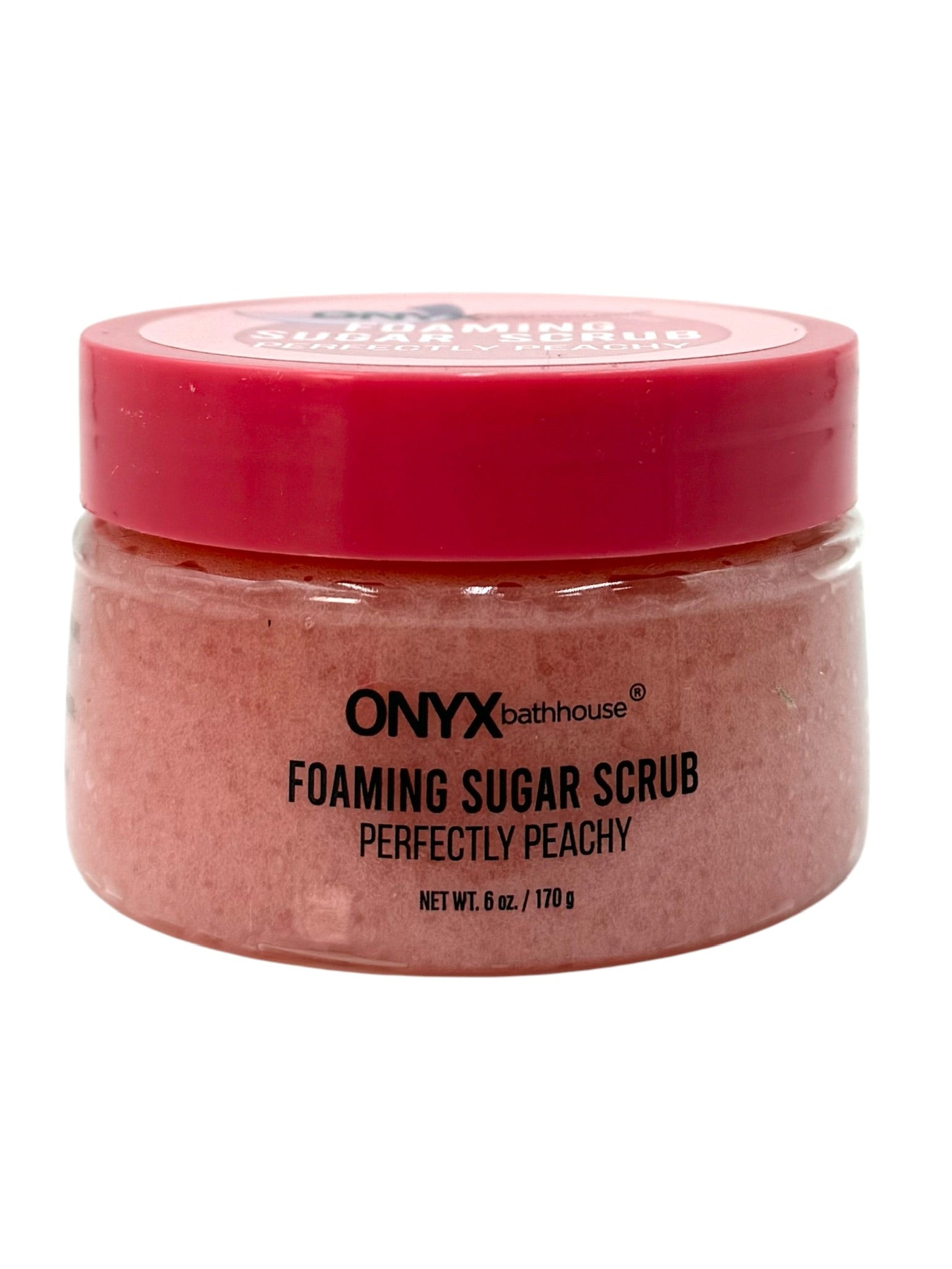 Onyx Professional Foaming Sugar Scrub. 6 oz tub. Case of 12 tubs.