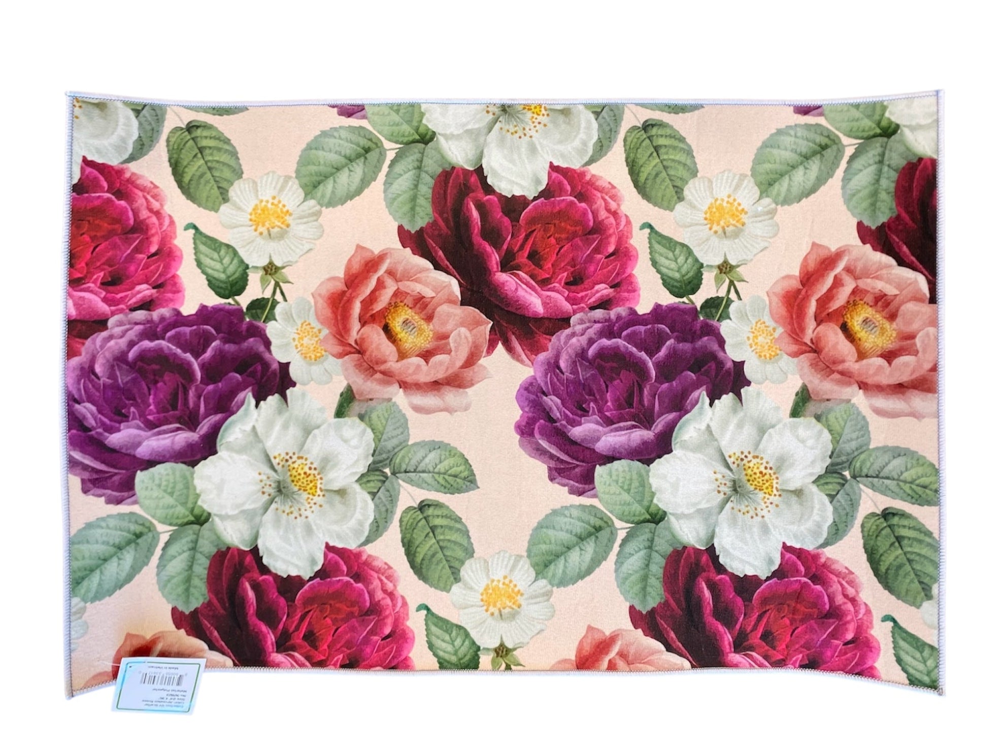 Flower Accent Rug, Washable, Non Slip Rug