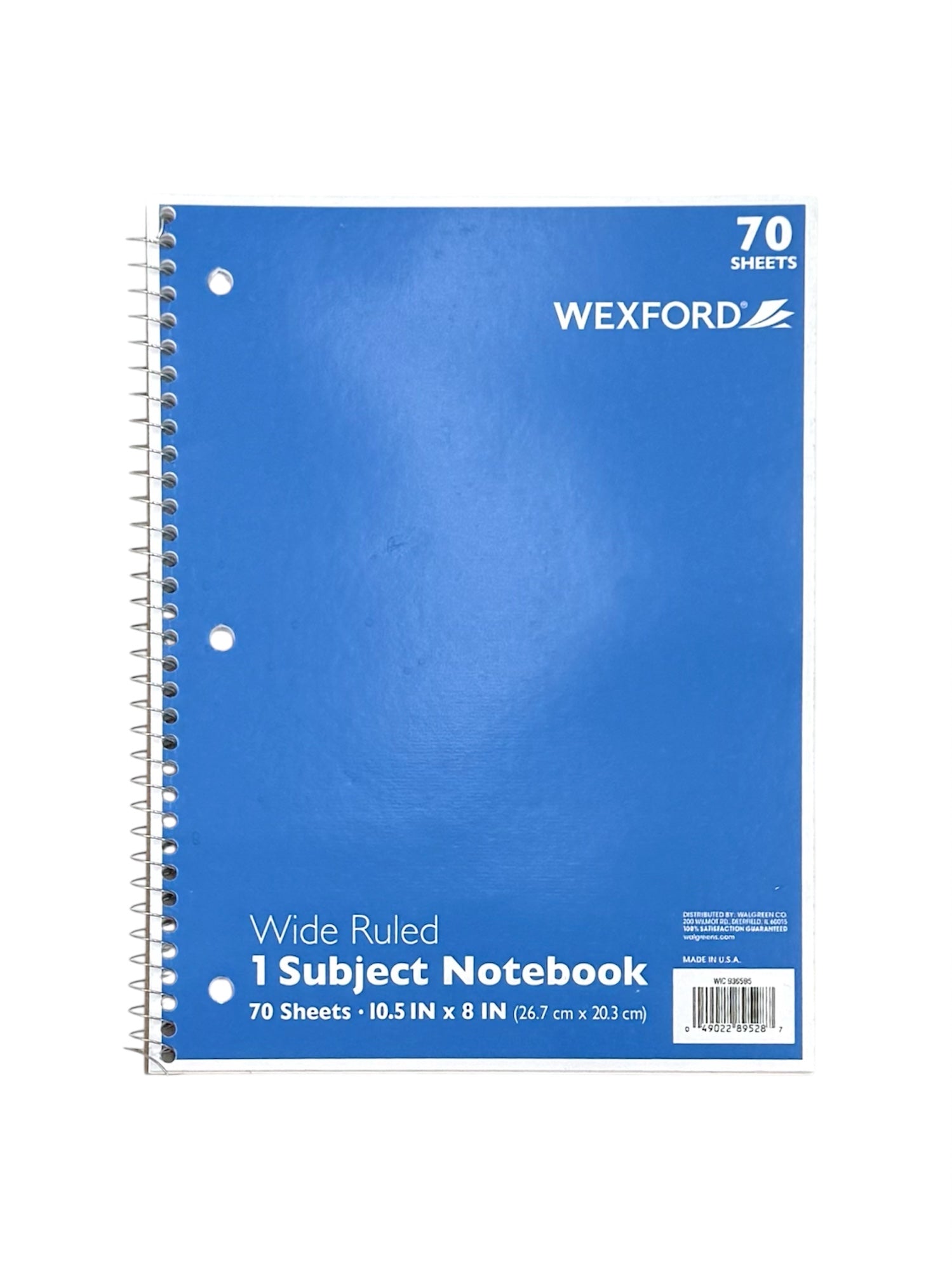Spiral or Wireless Notebook, Full Size