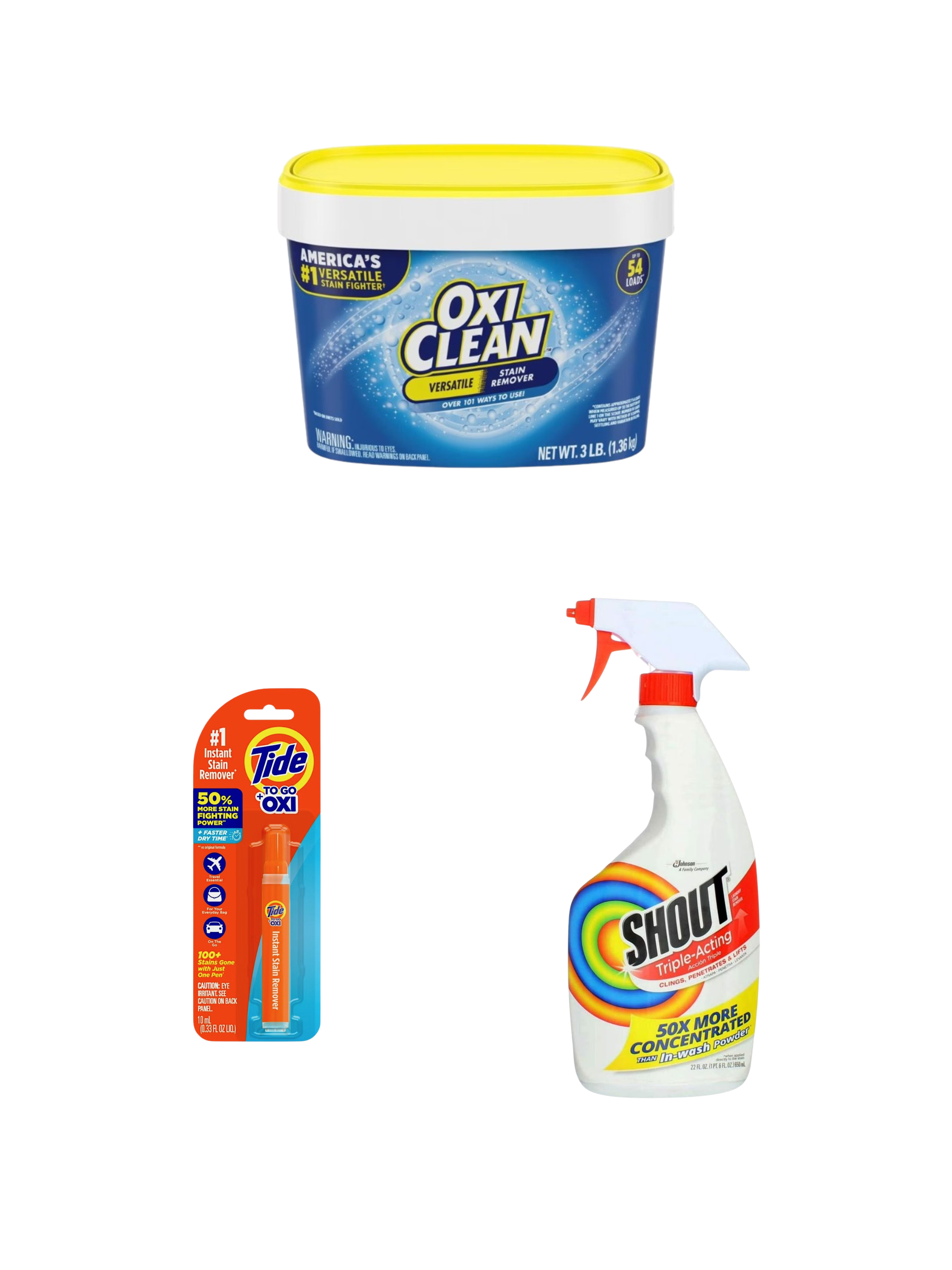 Stain Removers - Assorted Brands