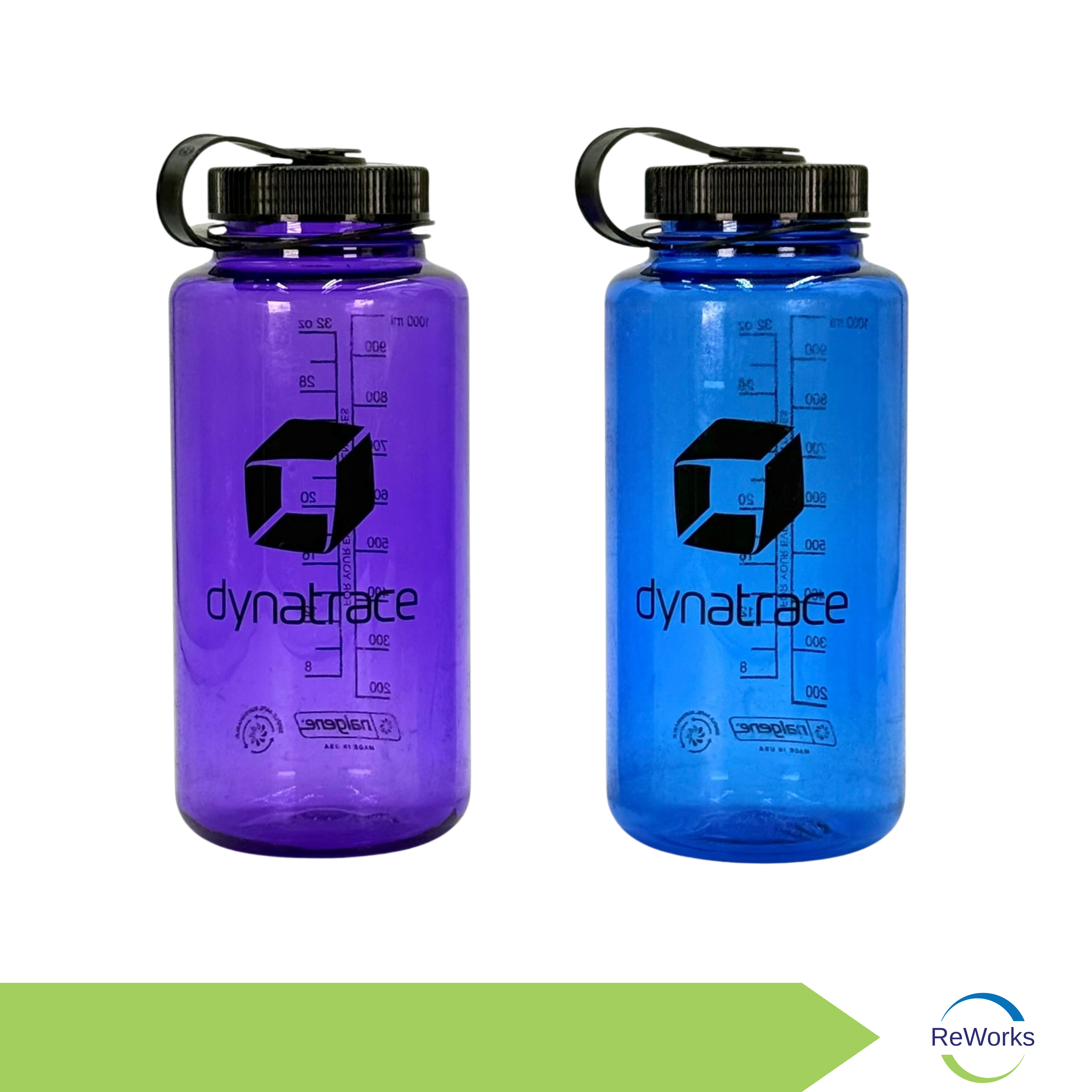 32 oz. Nalgene Wide Mouth Water Bottle, Dynatrace Branded