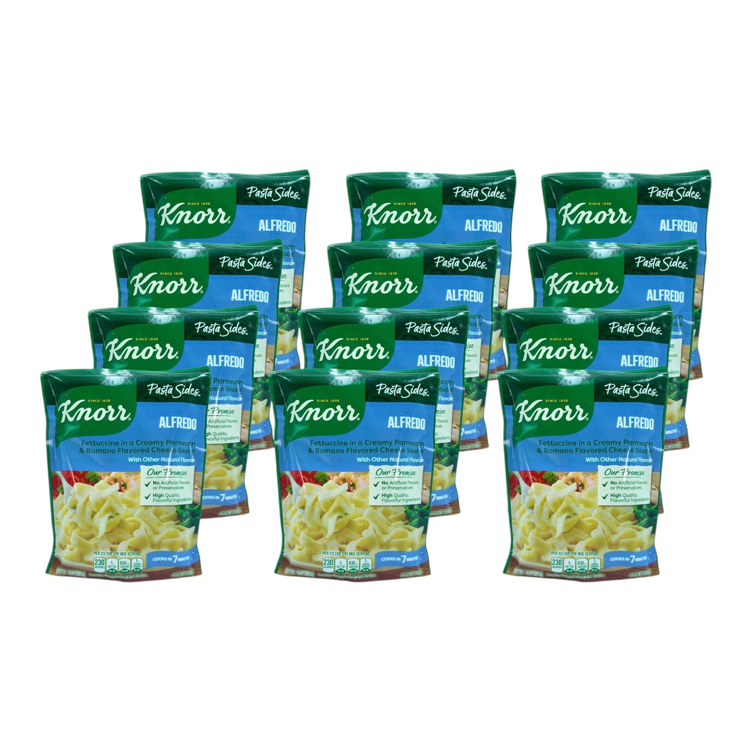 Knorr Pasta Sides Alfredo - 4.4 oz. Pouch, Case of 12 Pouches