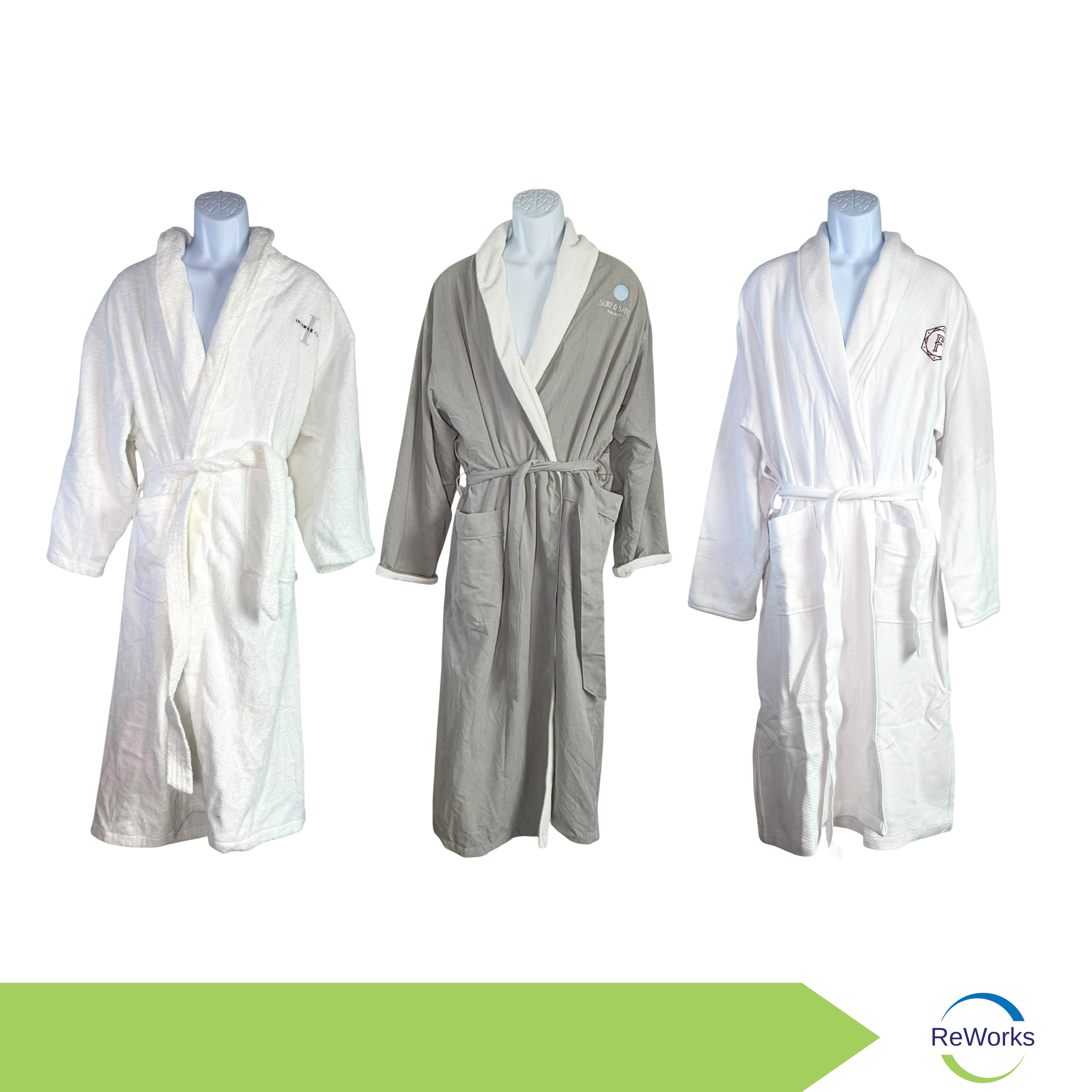 Assorted Robes, Hotel Branded - Case of 5 Robes