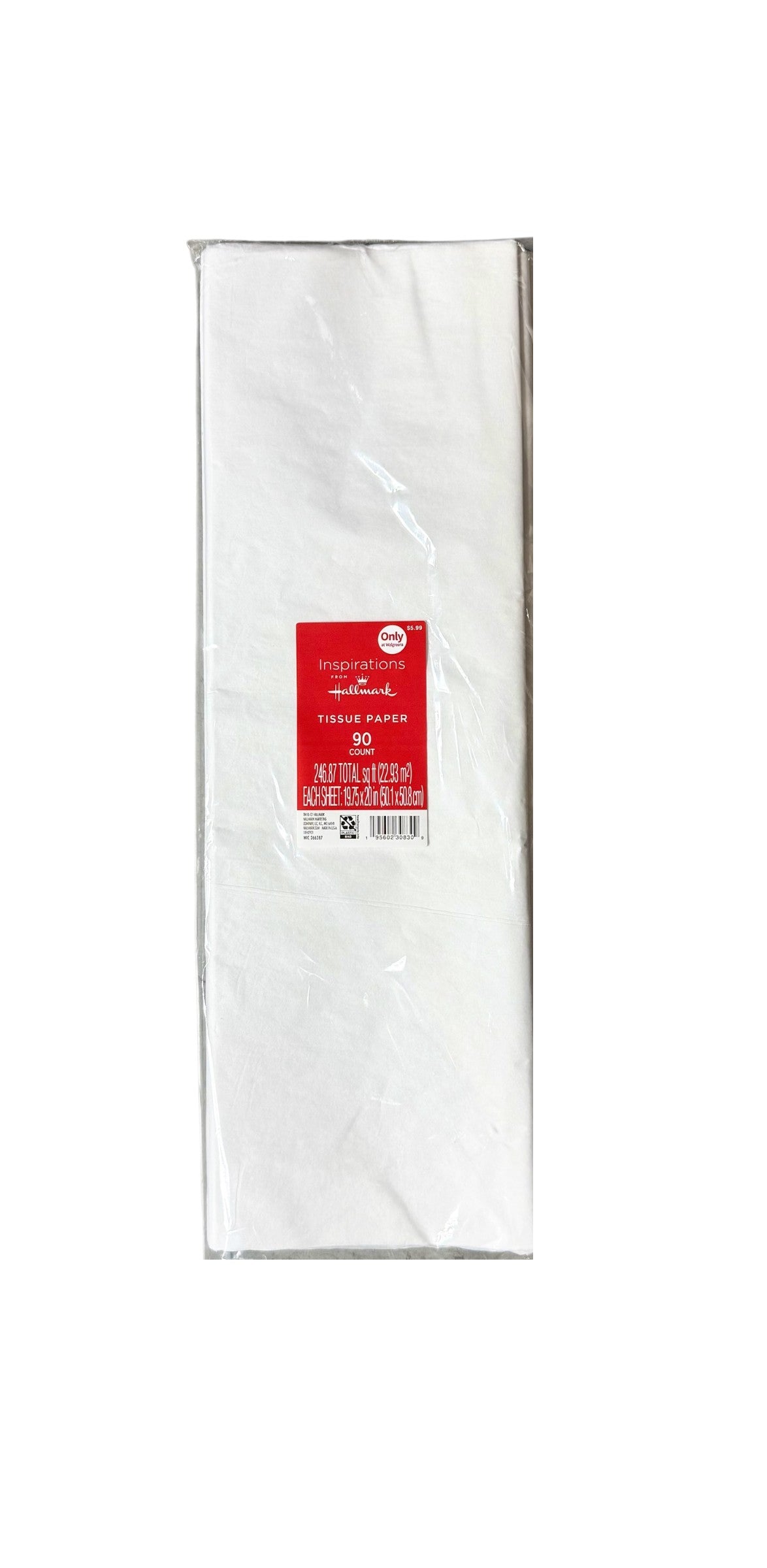 Tissue Paper, White - 90 Count Package