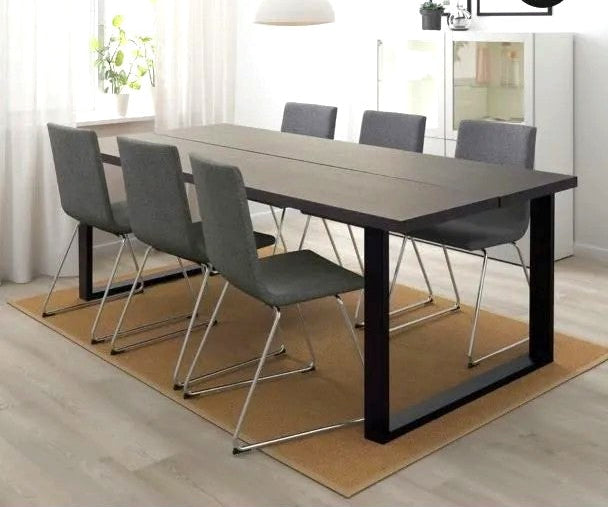 Black Rectangular Dining Table - IKEA Tranebo