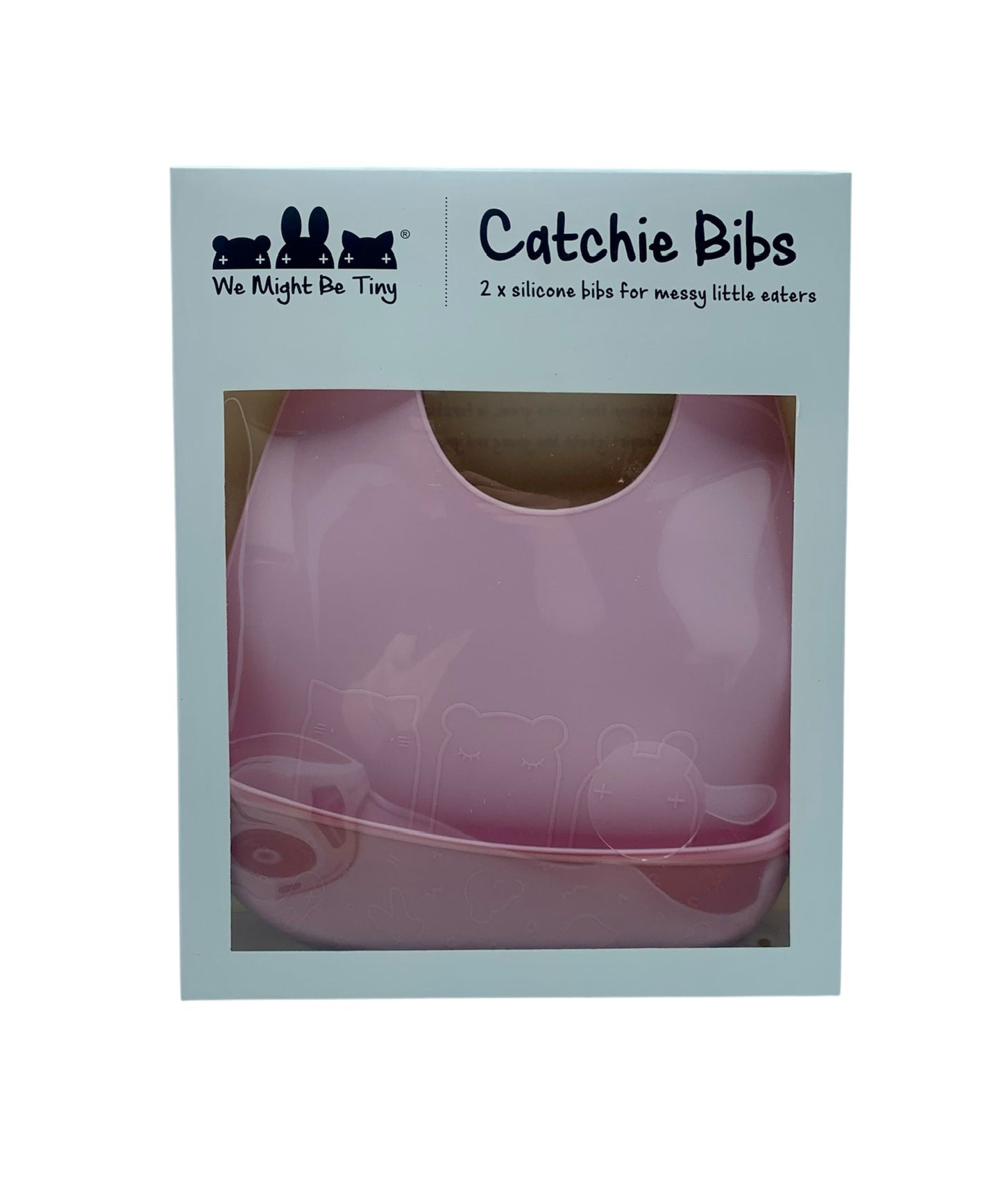 Catchie Bib Silicone Baby Bib- Pack of 2.