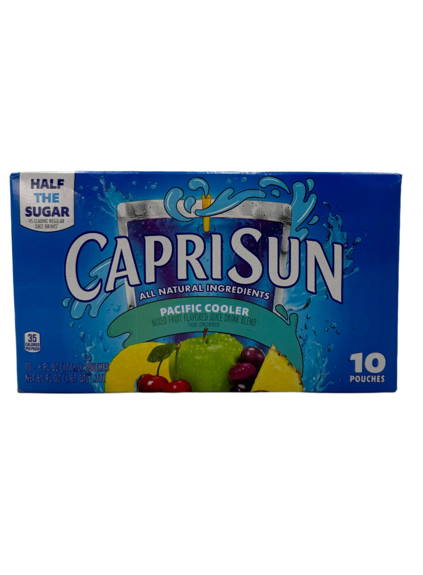 Capri Sun Pacific Cooler Punch Juice Drink.  6 oz juice pouch.  10-Pack.