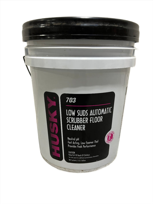 Commercial Floor Scrubber Cleaner, Husky 703 Brand, 5 gallon container