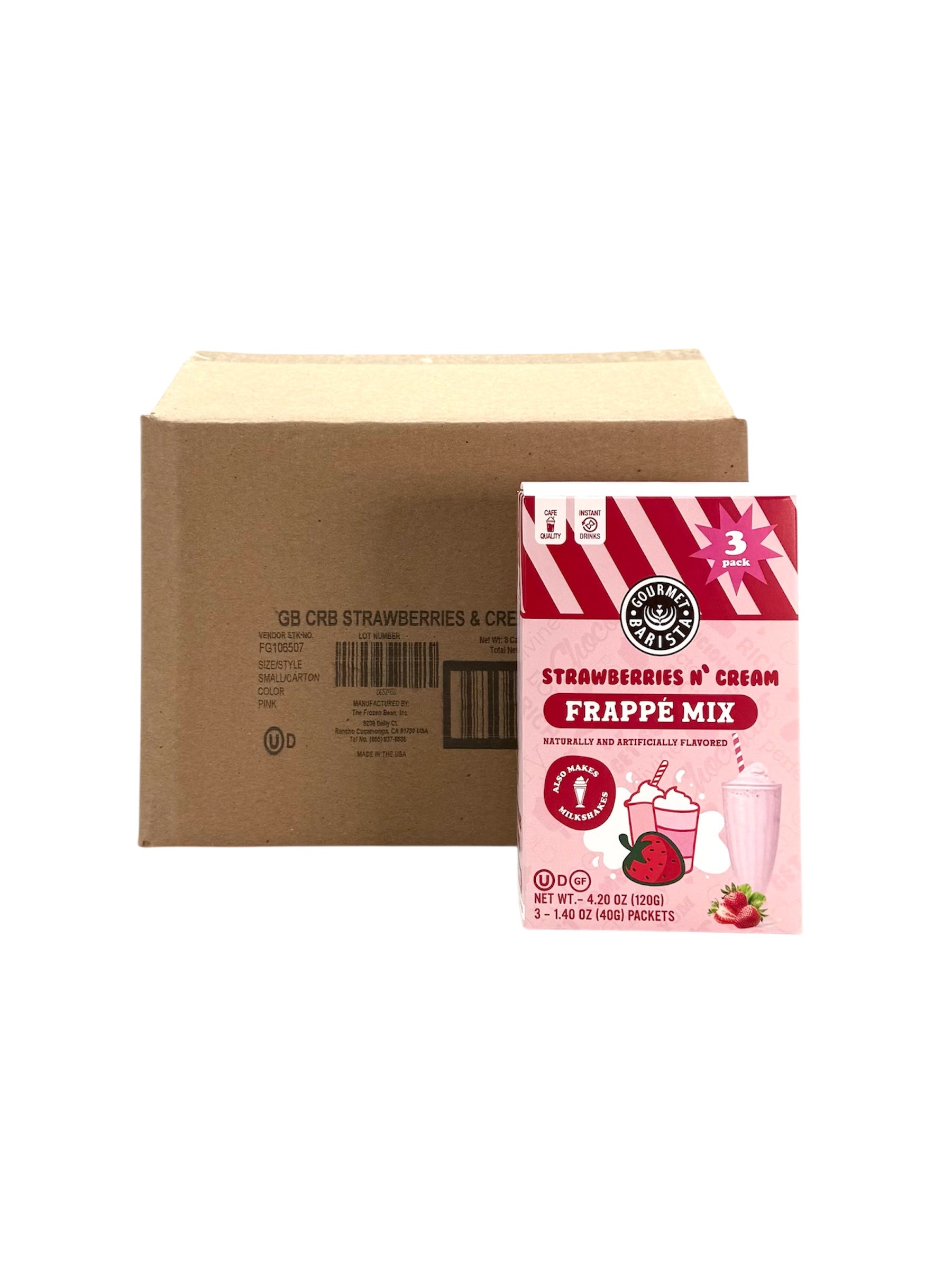 Frappe Drink Mix - 4.2 oz. Carton, Case of 8 Cartons.