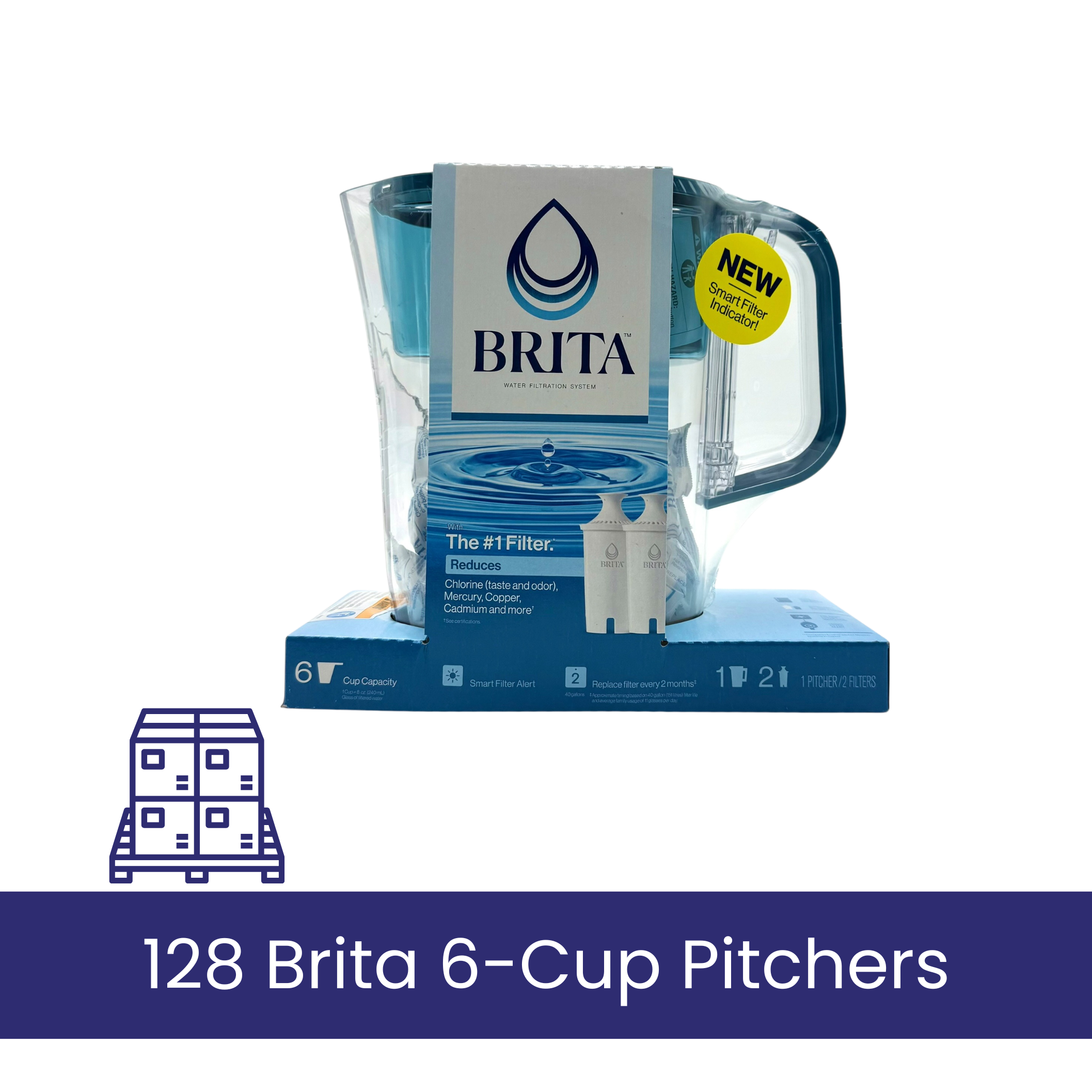 Brita Denali 6 Cup Water Filter Pitcher