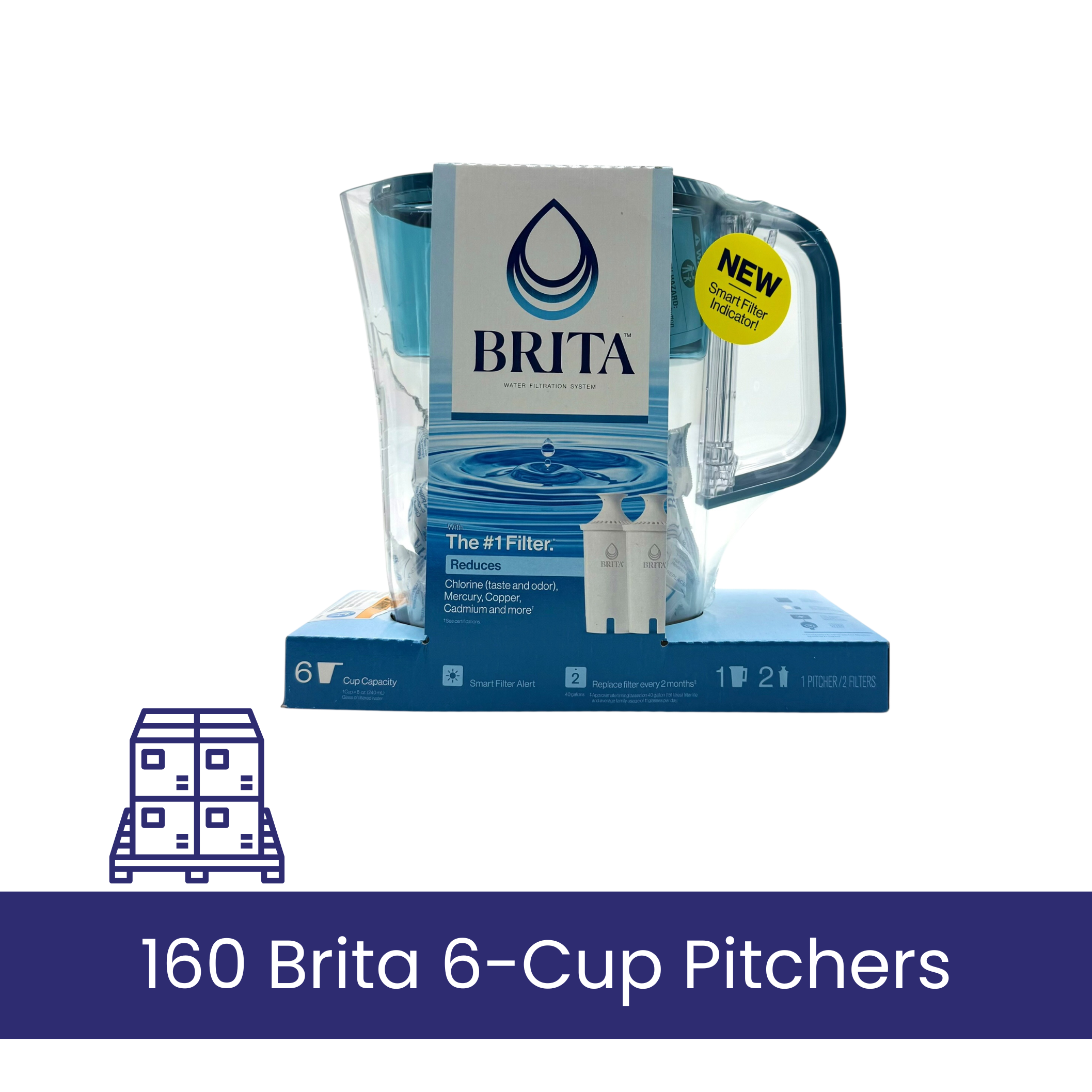 Brita Denali 6 Cup Water Filter Pitcher