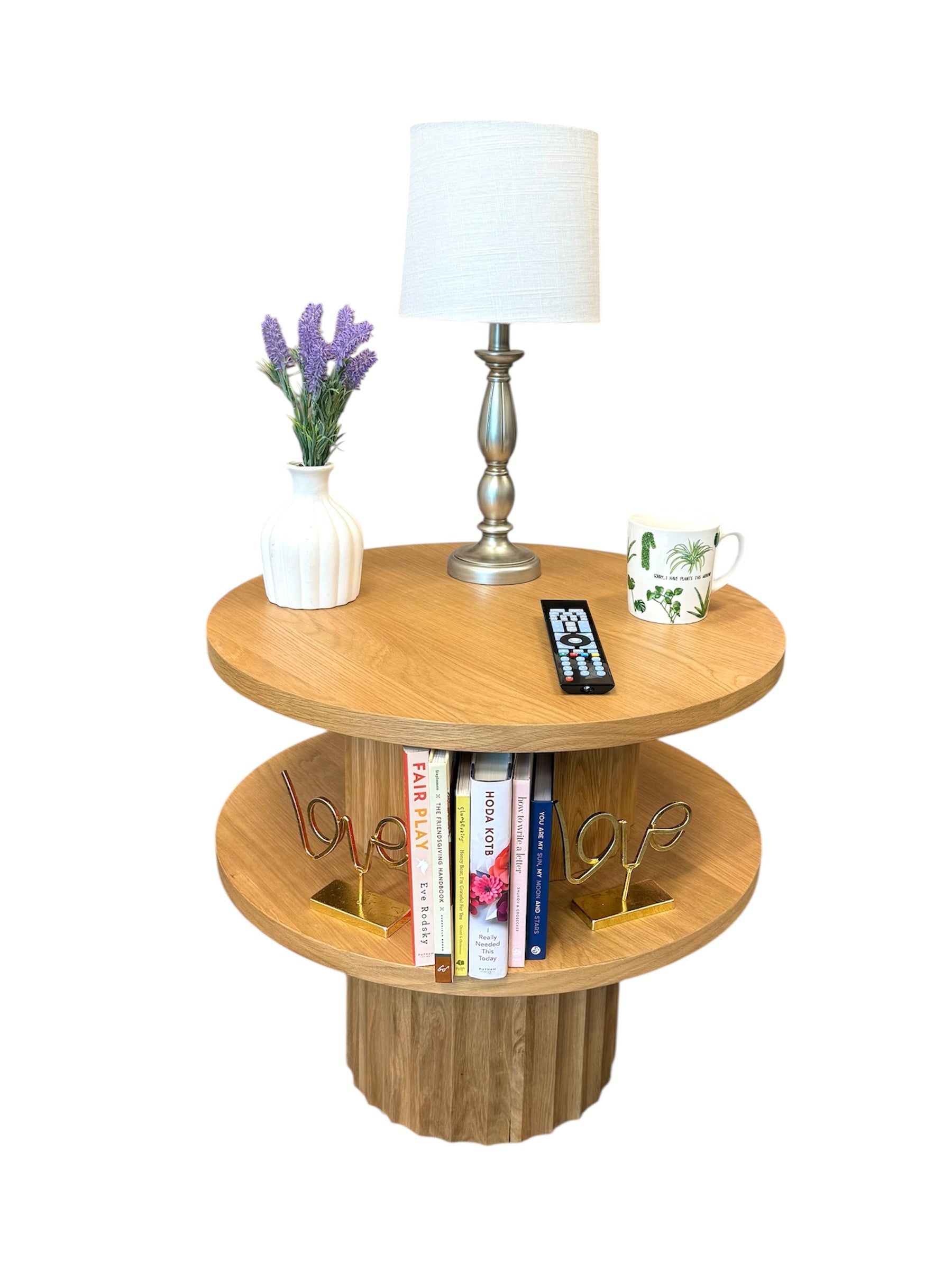 24 Inch Tiered Round Table