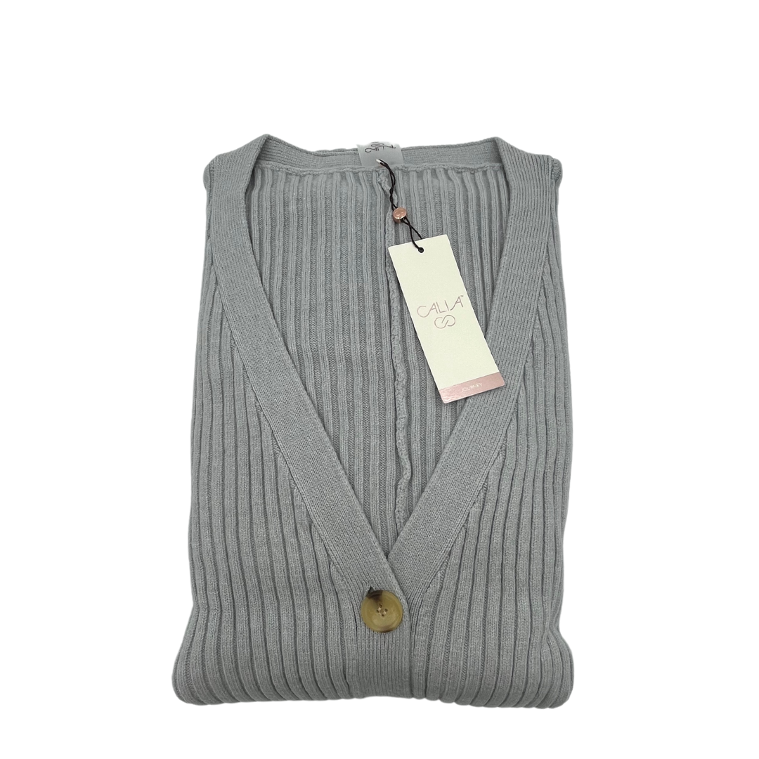 Women's Cardigan, Plus Size, Calia Brand, Light Grey each