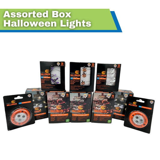 Halloween Hanging Lights & Pumpkin Lights,  Assorted Box