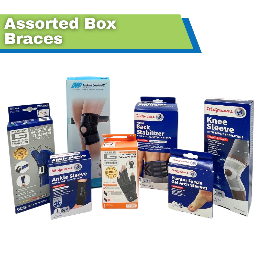 Braces and Supports: Assorted Box