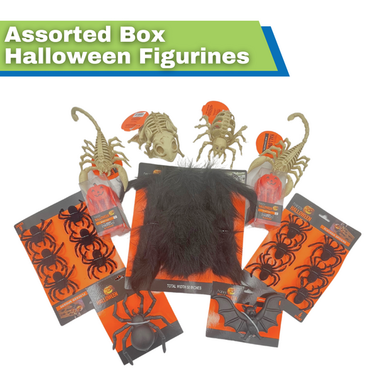 Halloween Figurines, Animals & Spiders: Assorted Box