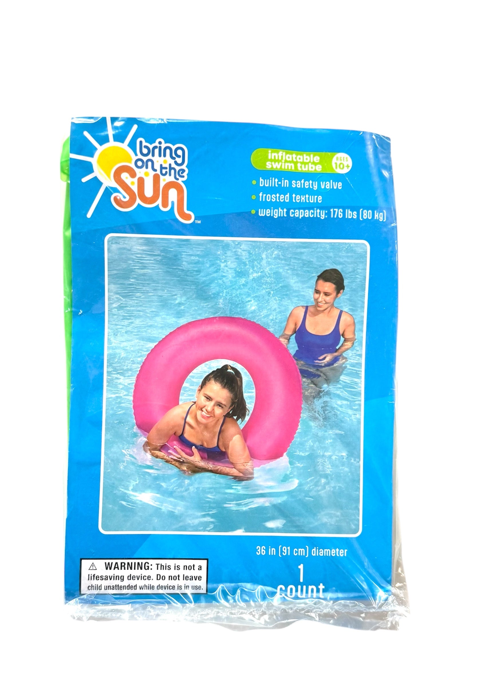 Inflatable Swim Tube, Bring on The Sun Brand