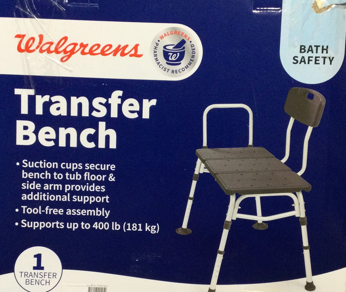 Walgreens Transfer Bench