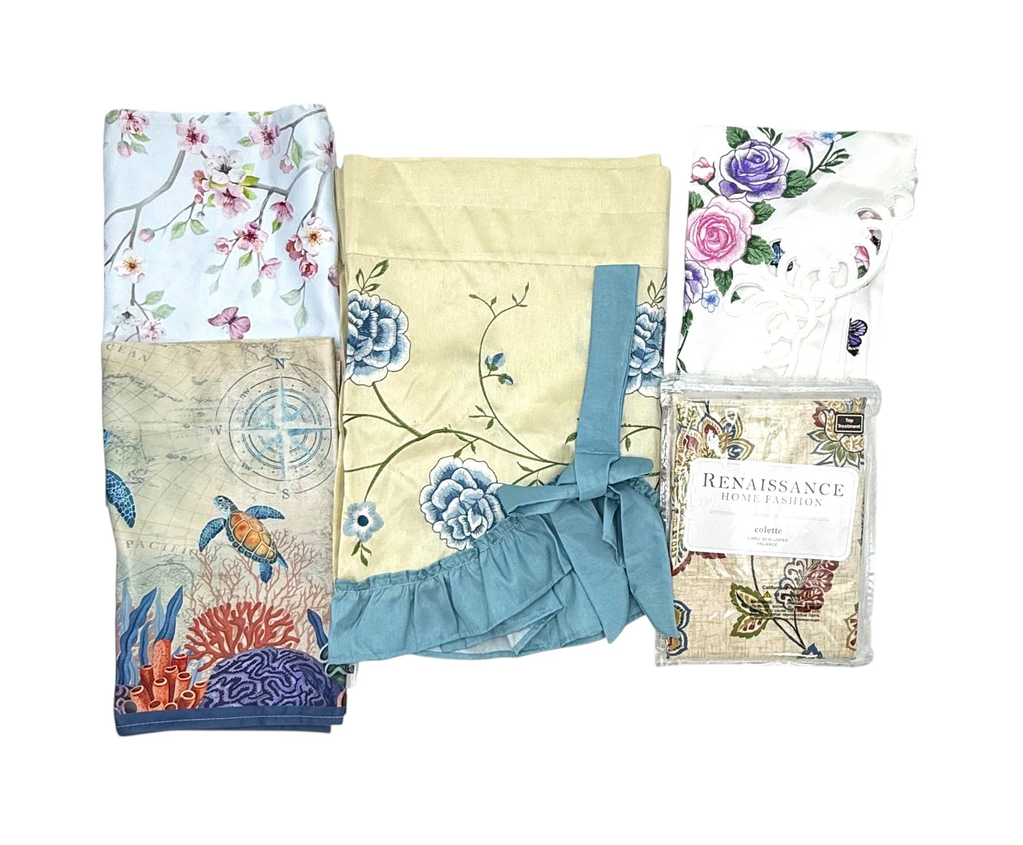 Window Valances, Assorted Sizes & Styles - Bag of At Least 5 Valances