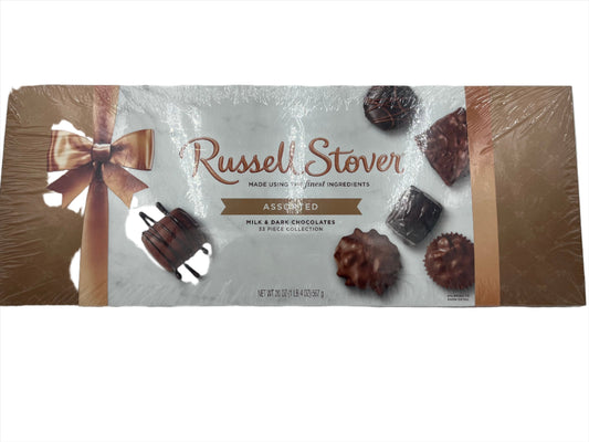 Russell Stover Assorted Milk & Dark Chocolates- 33 Piece Collection- 20 oz box