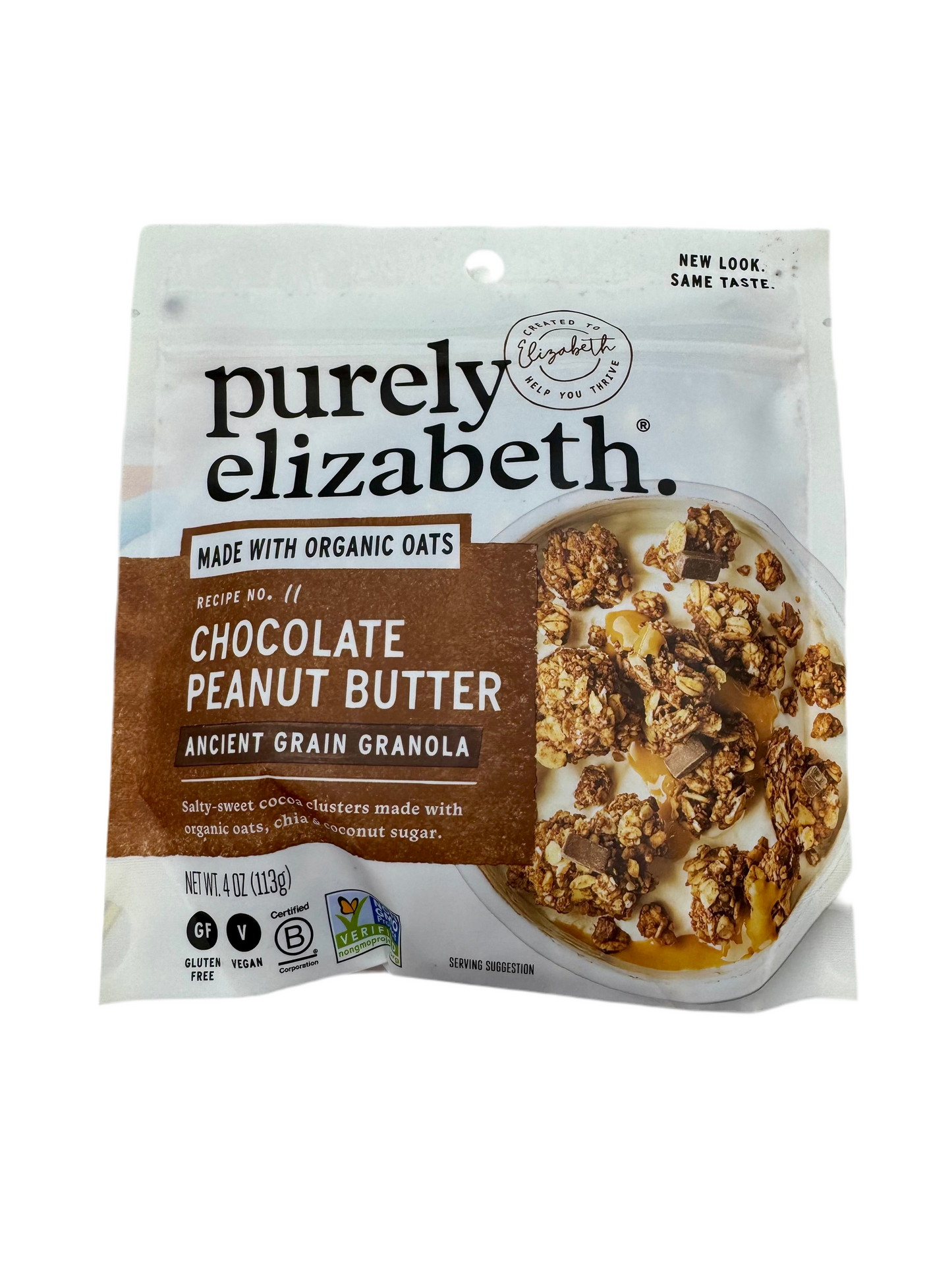 Purely Elizabeth Original Ancient Grain Granola.  4oz package.  Case of 10 packages.