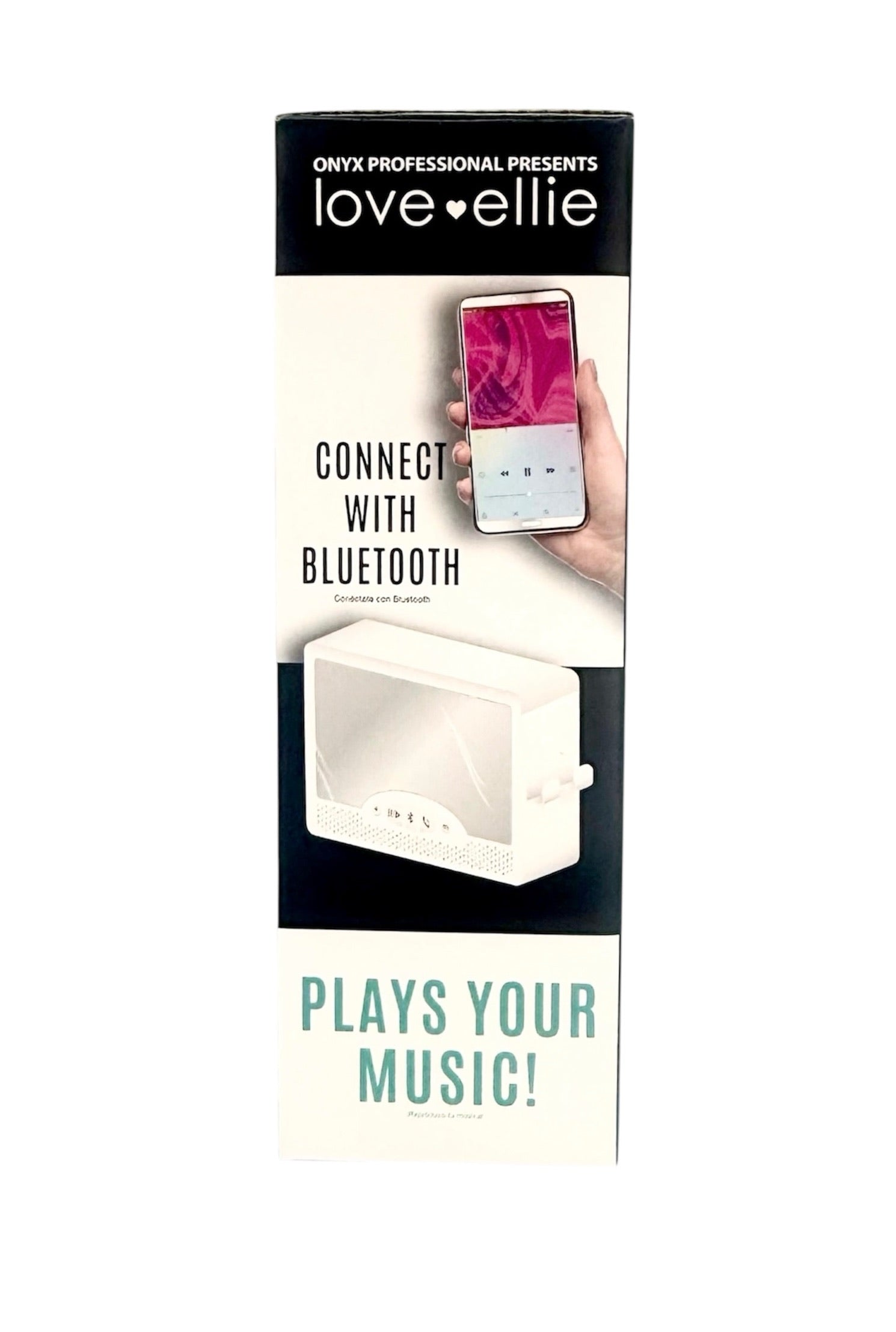 2 Make-Up Mirrors with Lights & Bluetooth Speaker, Case of 2 Mirrors.