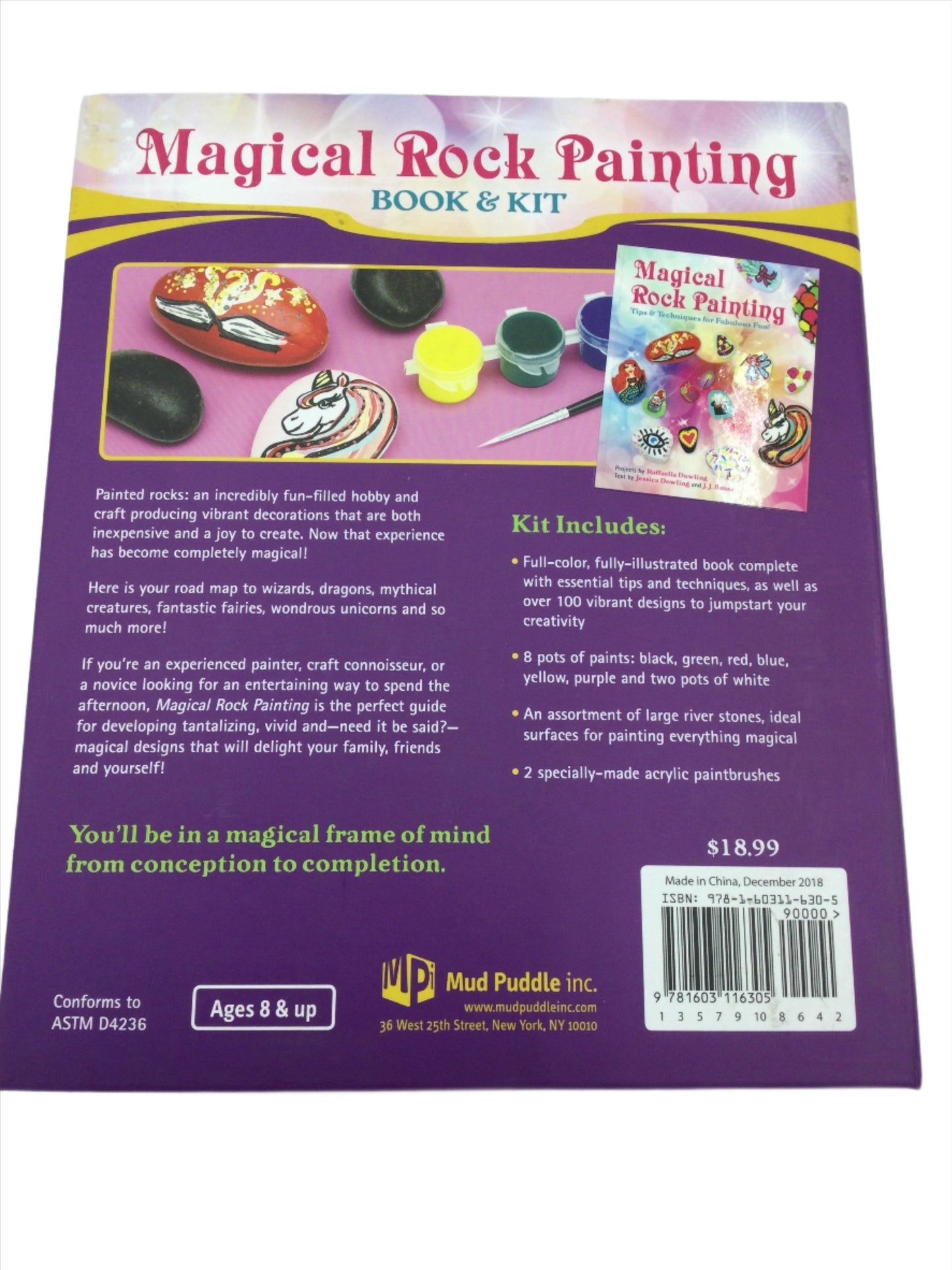 Activity Kit, Magic Rock Painting Book & Kit