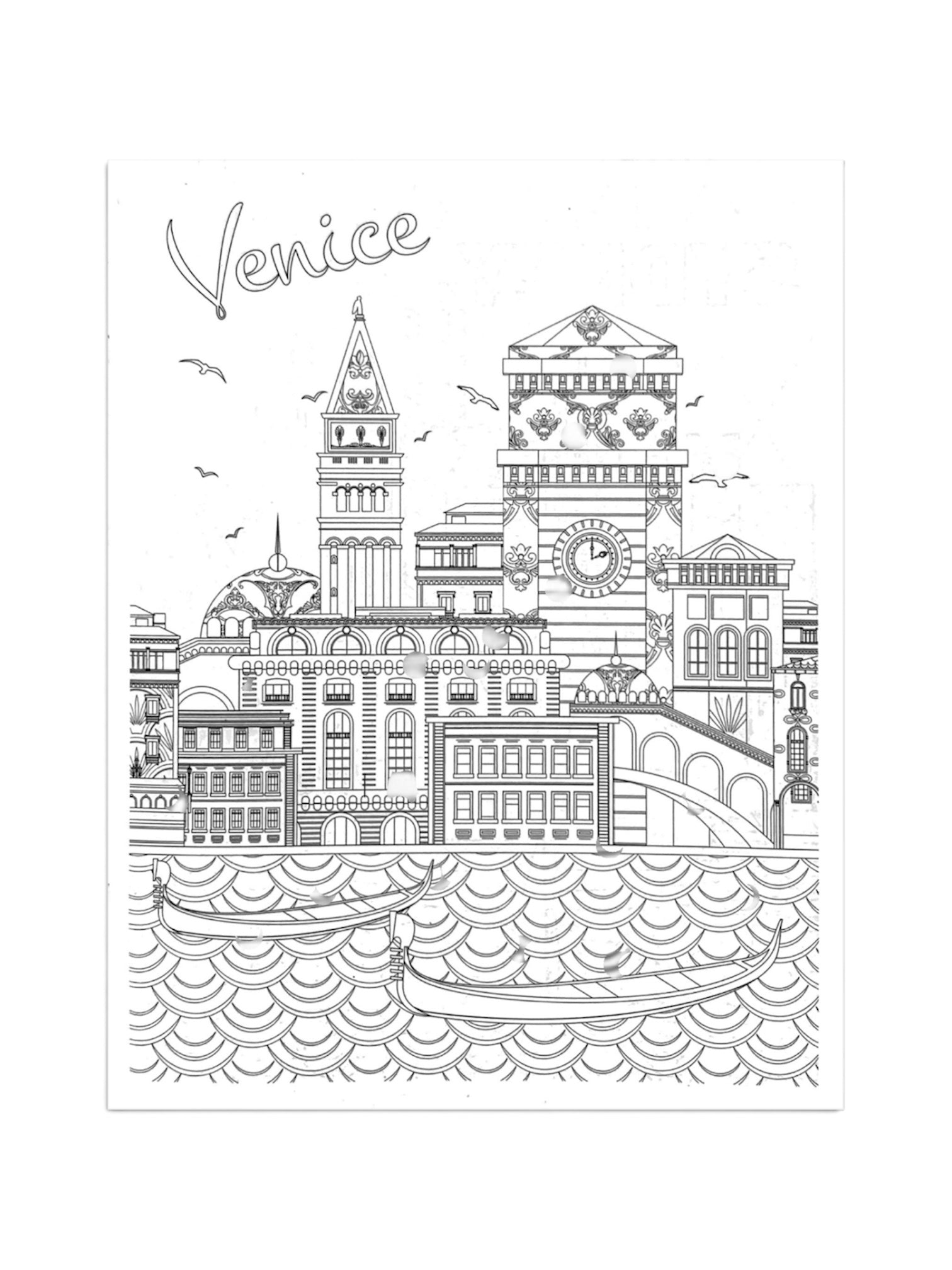 Cities of the World Coloring Book - pack of 10 coloring books