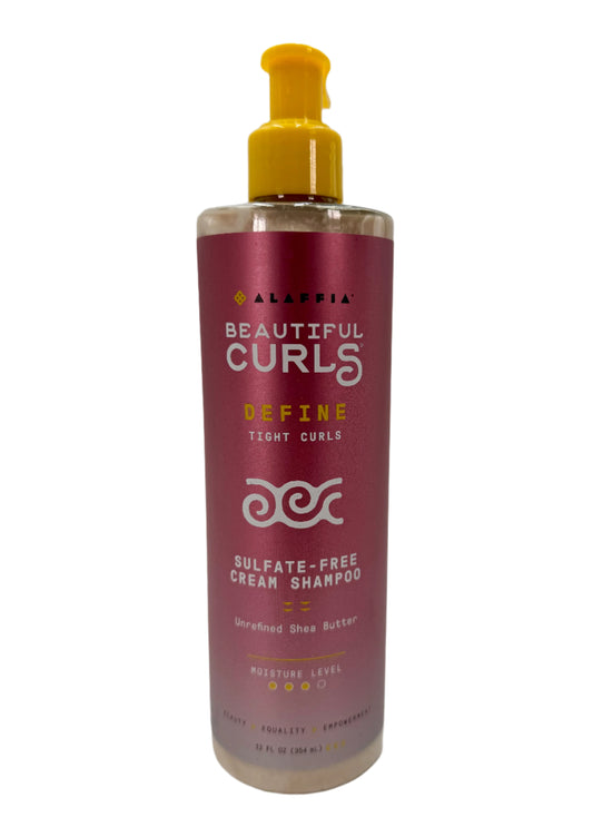 Alaffia Beautiful Curls Curl Activating Cream Shampoo 12 Oz Bottle.  Case of 6 bottles.