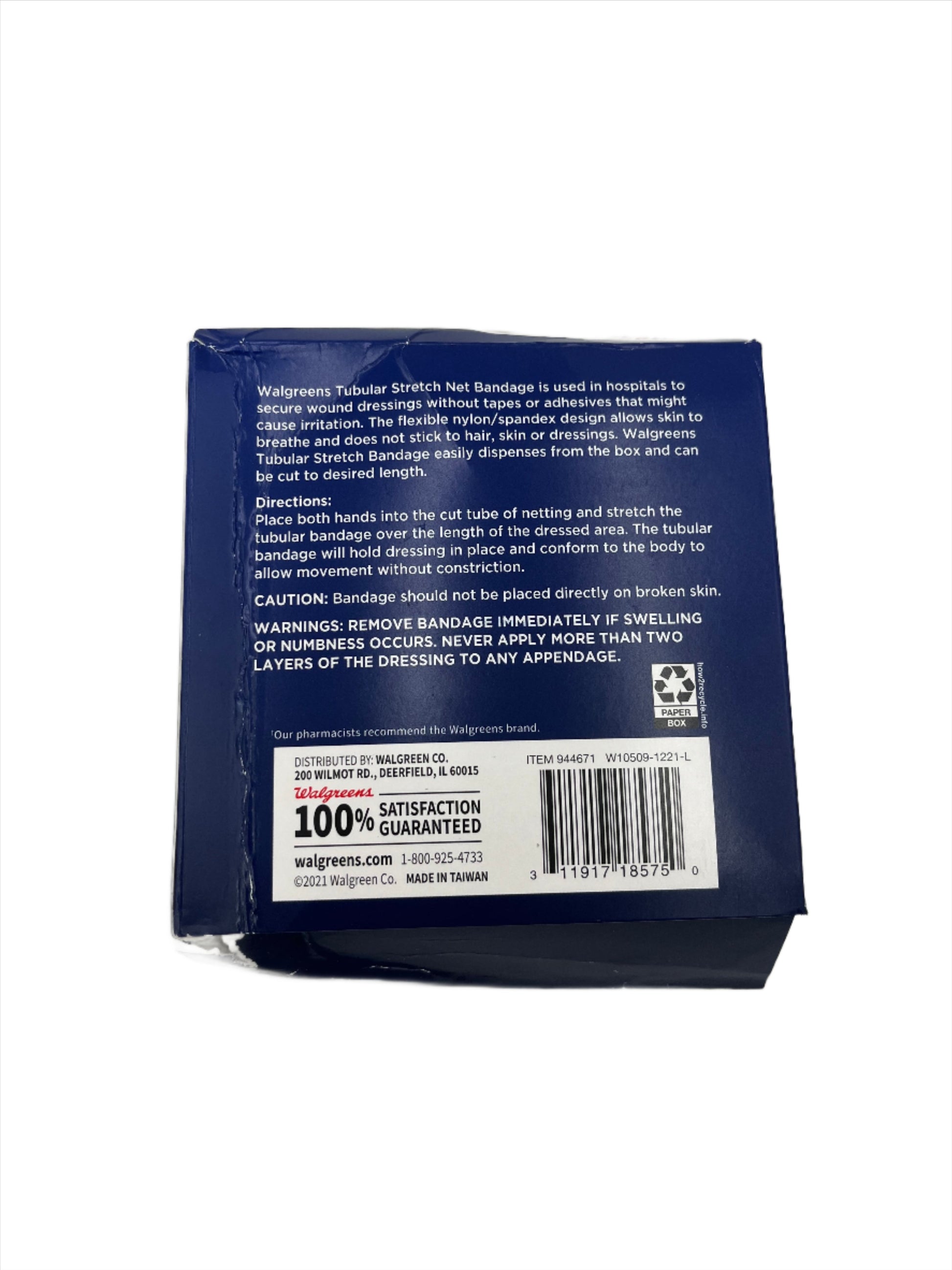 Walgreens Tubular Stretch Net Bandage 5 yard roll 1 roll Bag of 3