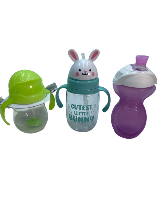 Sippy Cup - Straw and Spout Openings - Assorted Brands and Styles