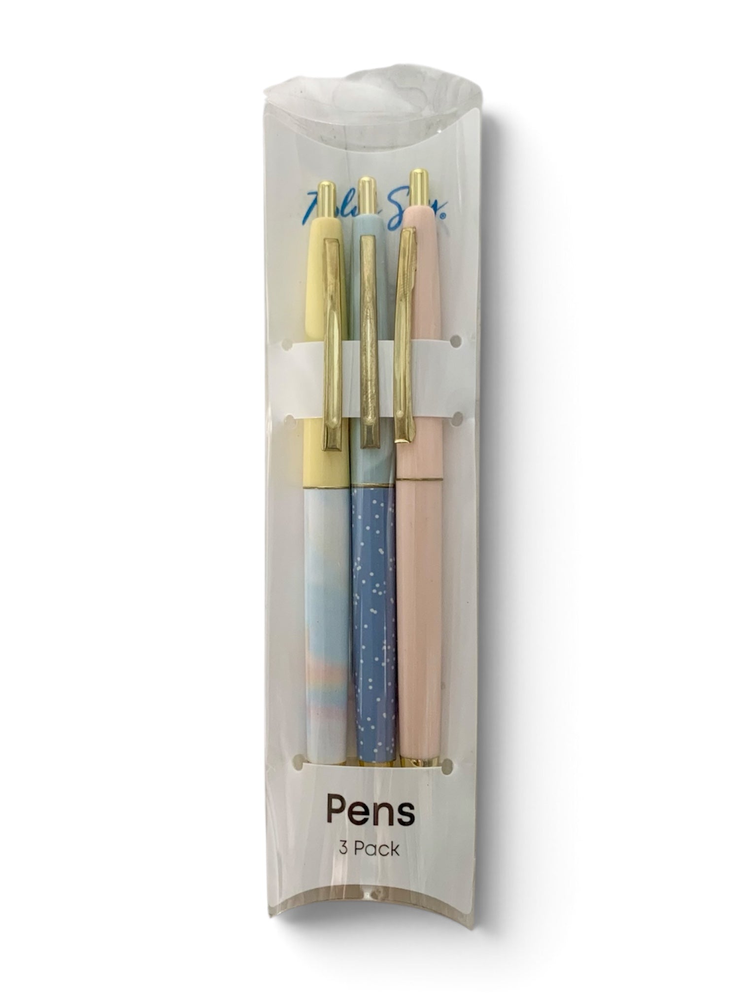 Pens, black ink, 3 pack