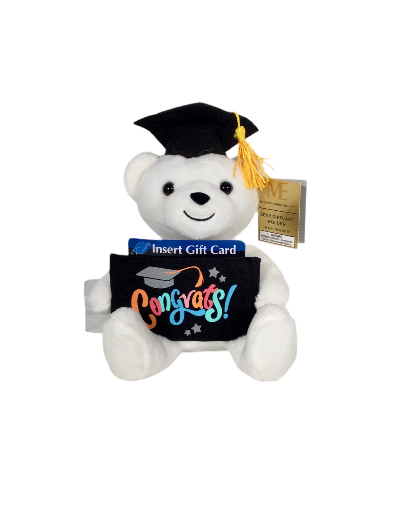 Mini Graduation Plush Bear with Gift Card Holder