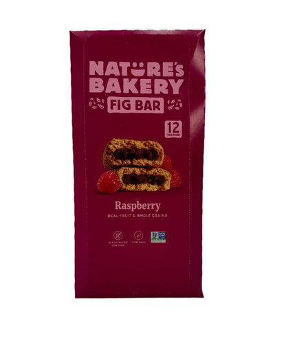 Nature's Bakery Raspberry Fig Bar. Box of 12 Bars.