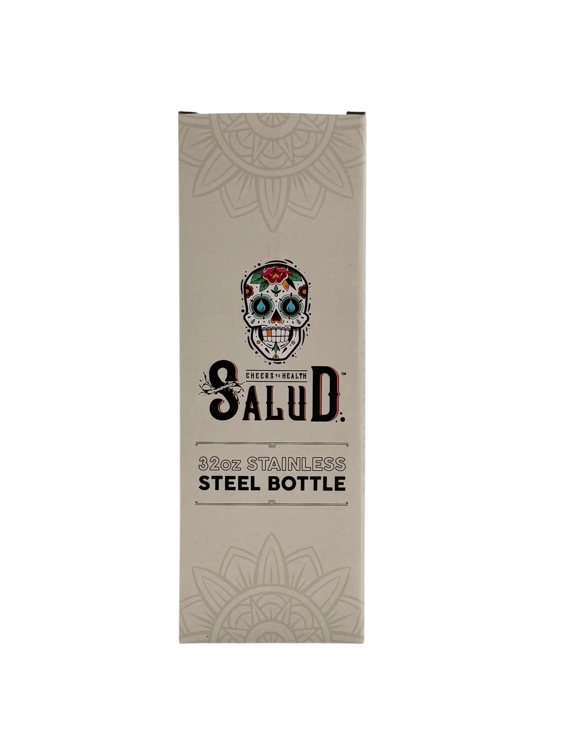 32 oz. Stainless Steel "Salud" Water Bottle