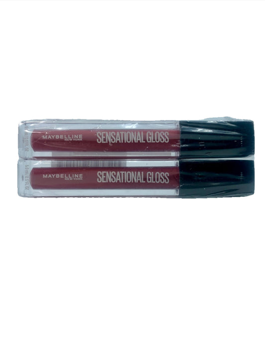 Lip Gloss, Maybelline, Passion Pink, .17 fl oz tube, Pack of 2 Tubes
