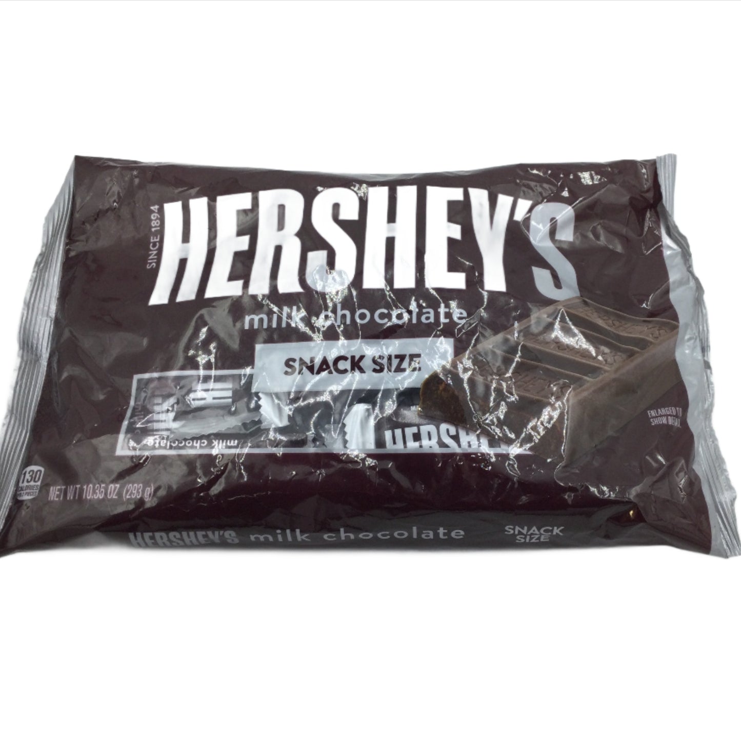 Chocolate, Hershey's Milk Chocolate Snack Size Candy Bars- 10.35 oz bag