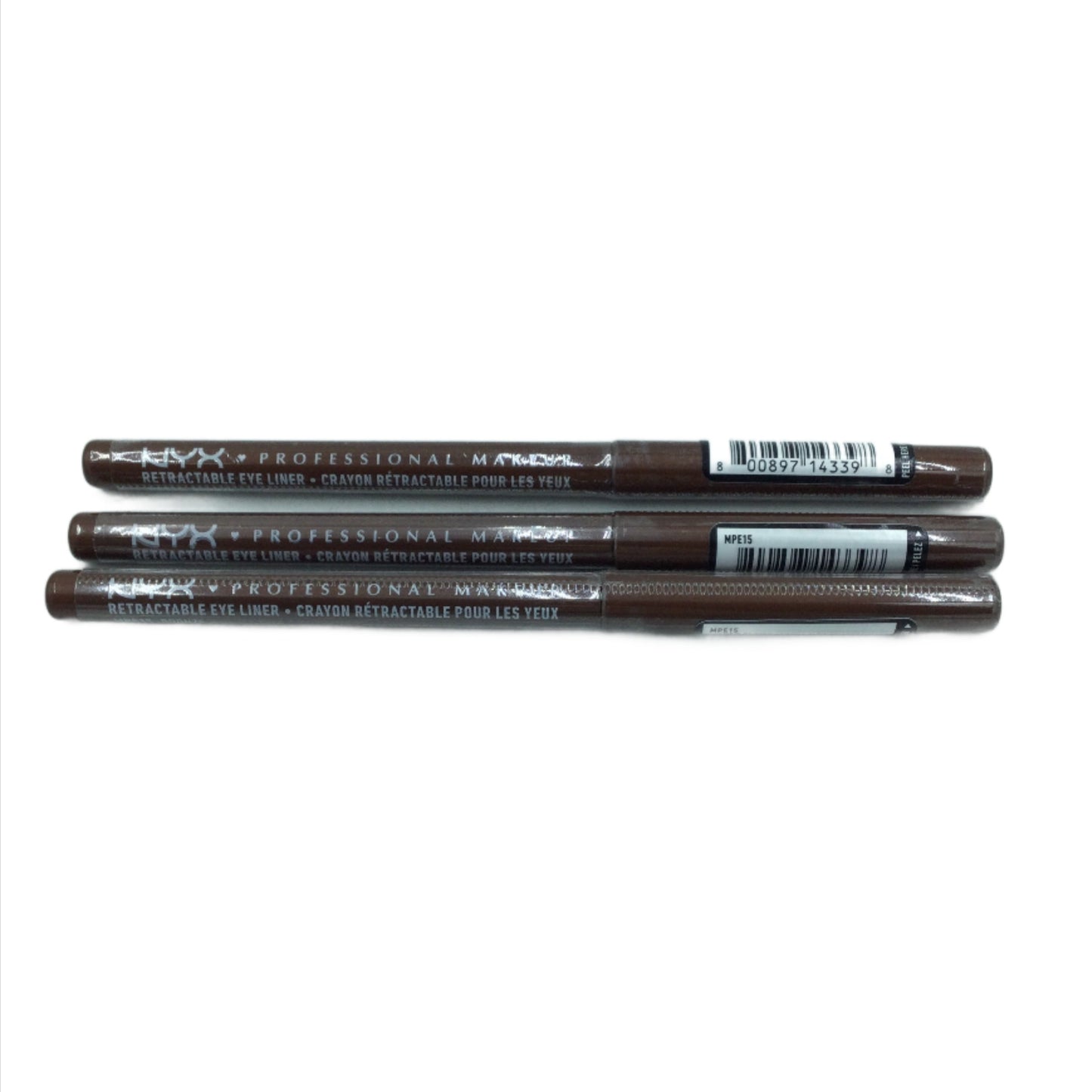 Eyebrow Pencil, NYX Retractable - Pack of 3