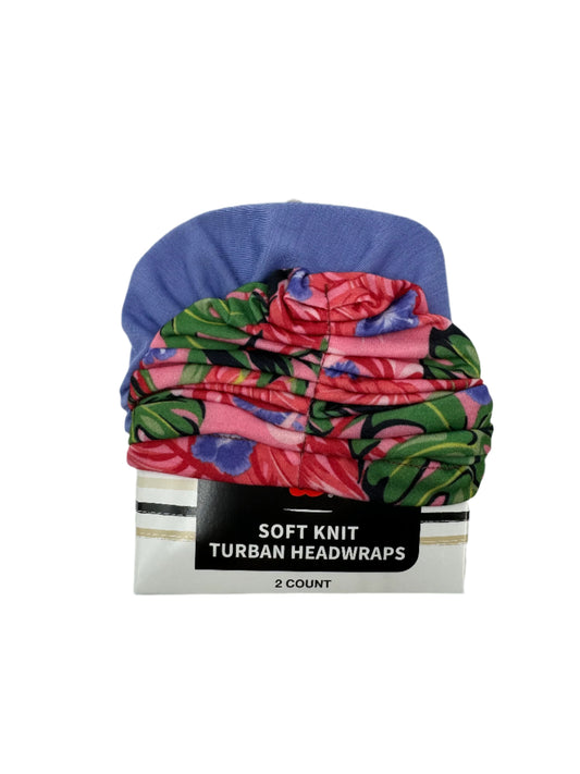 Soft Knit Turban Headwrap.  Pack of 2 wraps.  Bag of 3 packs.