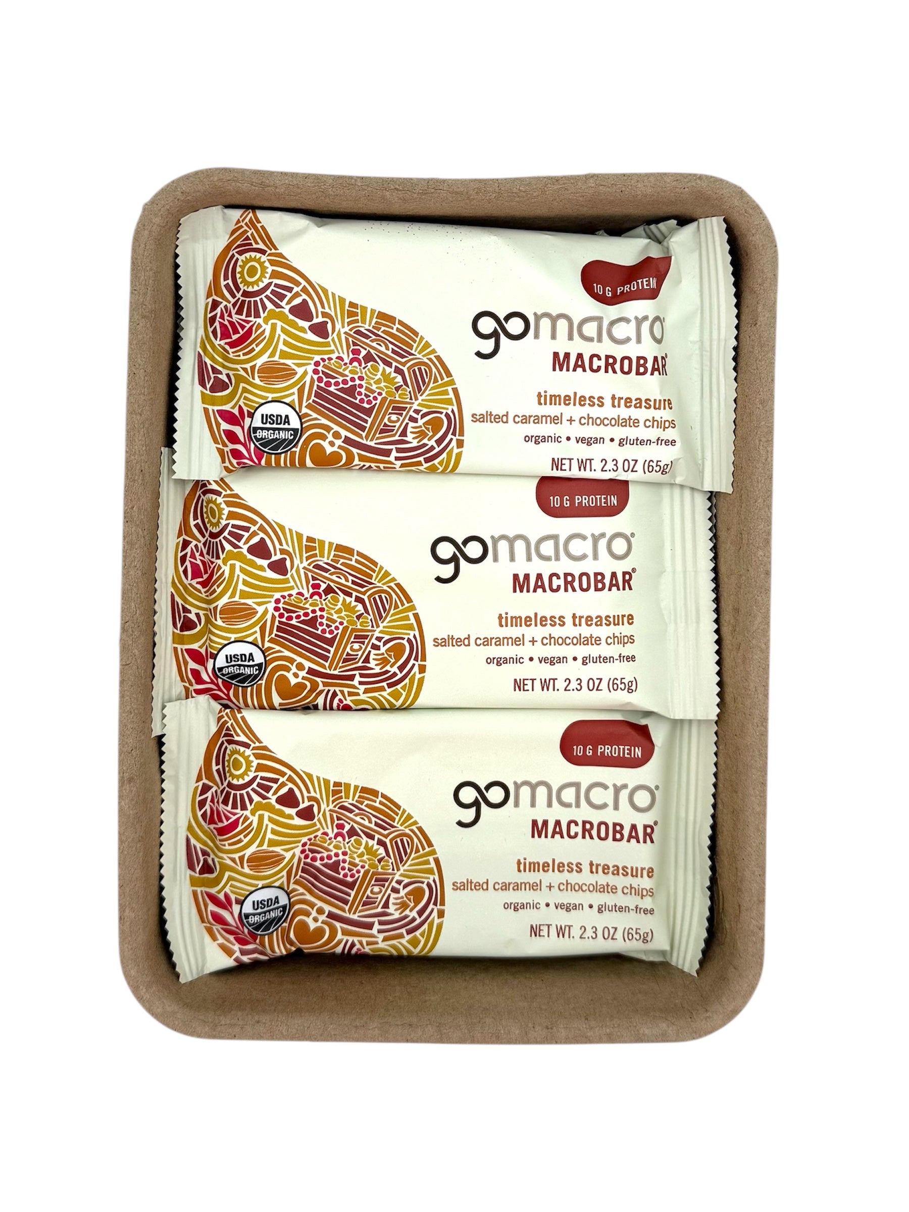 Protein Bar.  GoMacro Brand.  Pack of 12 bars.