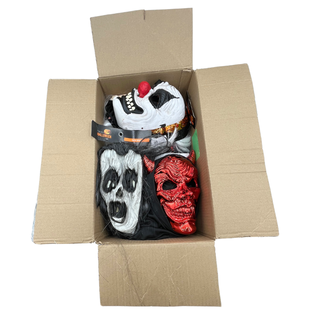 Halloween Scary Costume Masks, Assorted Box