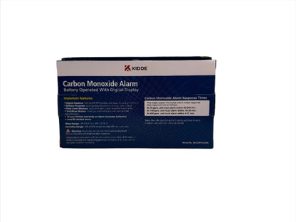 Kidde Battery Operated Carbon Monoxide Alarm with Digital Display.