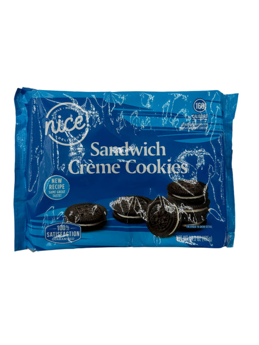 Nice! Sandwich Creme Cookies - 14.3 oz package (Available by case of 12 or individual)