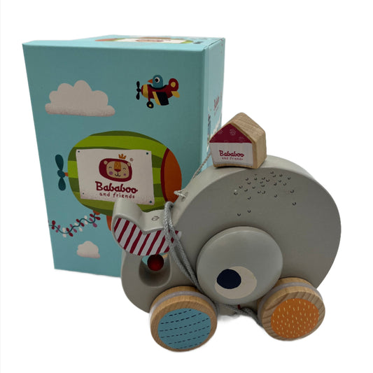 Toys, Wooden Pull and Push Toys Whale Wilma from Bababoo and Friends, 2 per order
