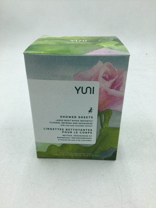 Yuni Shower Sheets- Large Body Wipes- Box of 12 Wipes