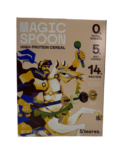 Magic Spoon S'mores Keto and Grain Free Cereal - 7oz Box.  Case of 8 boxes.