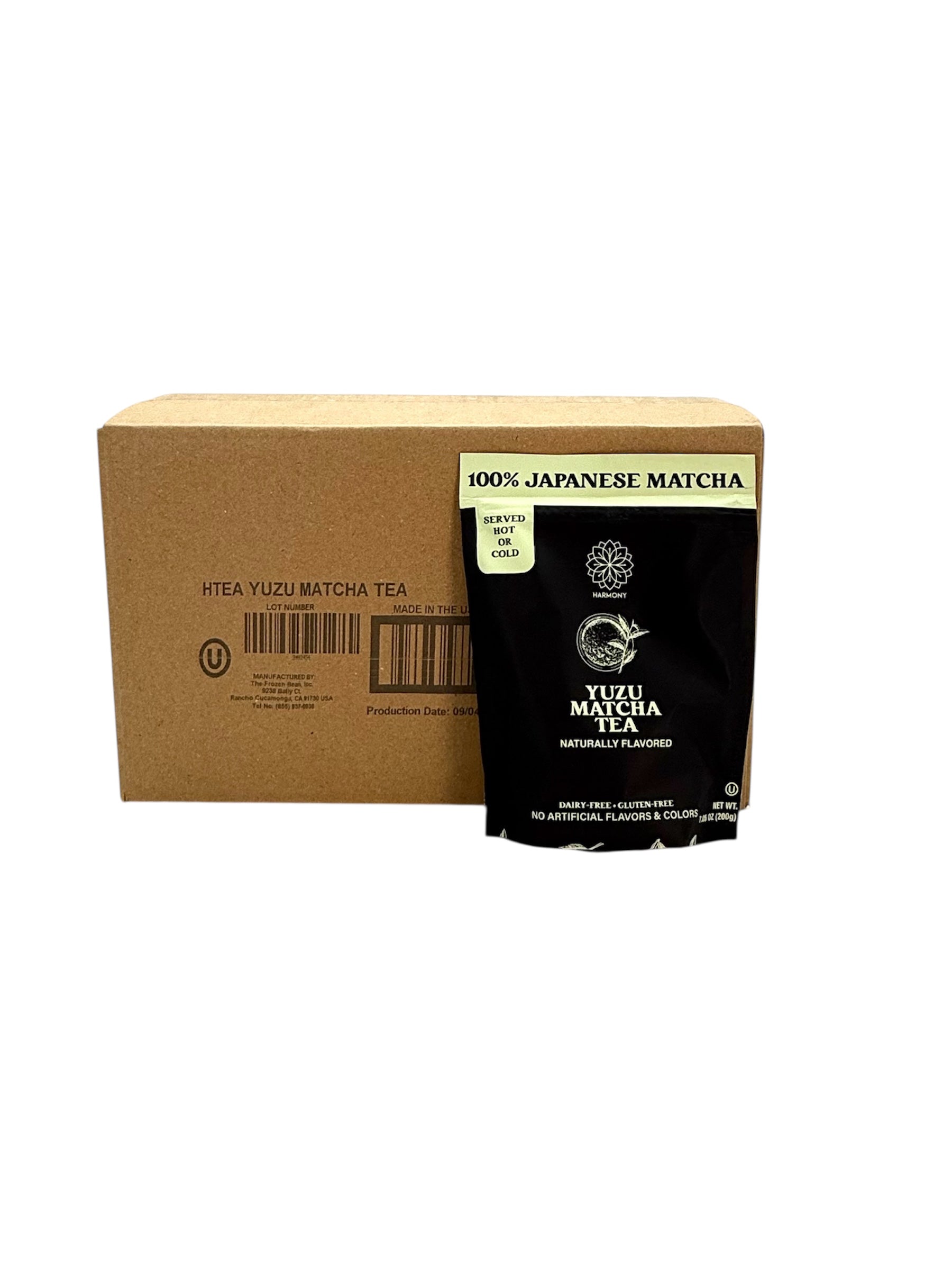 Matcha Tea Drink Mix - 7.05 oz. Bag, Case of 6 Bags.