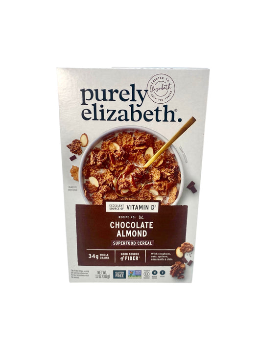 Chocolate Almond Cereal, Purely Elizabeth, 11 oz box - Case of 6 boxes